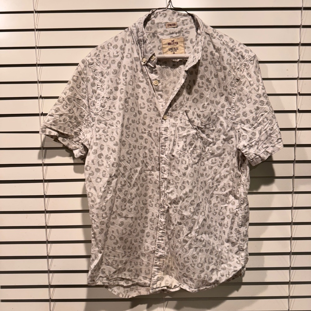Hollister Leopard Button Down